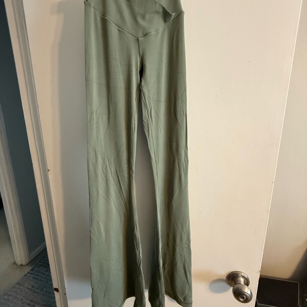 Aerie Olive Flared Pants